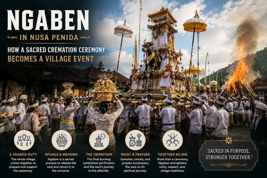 Ngaben in Nusa Penida: How a Sacred Cremation Ceremony Becomes a Village Event
