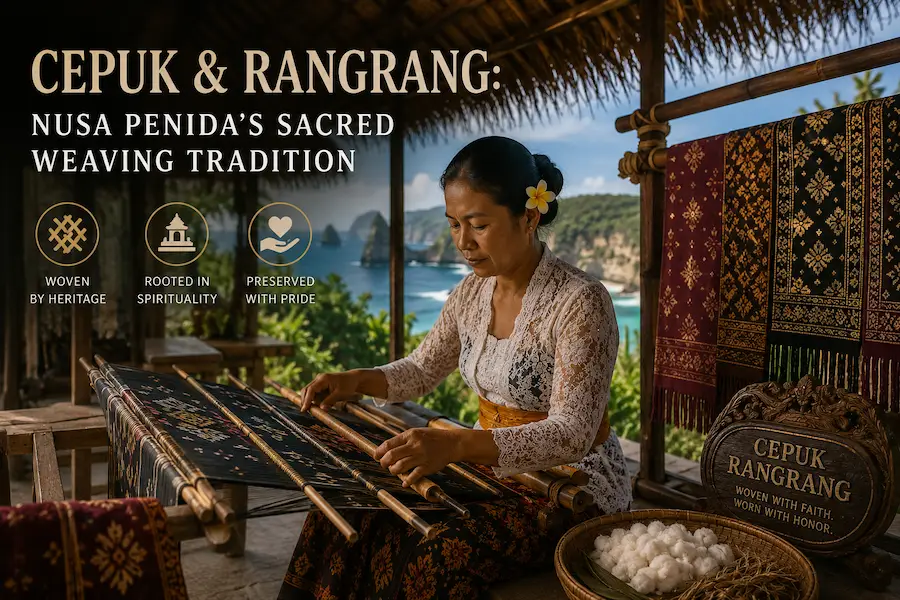 Cepuk and Rangrang: Nusa Penida's Sacred Weaving Tradition